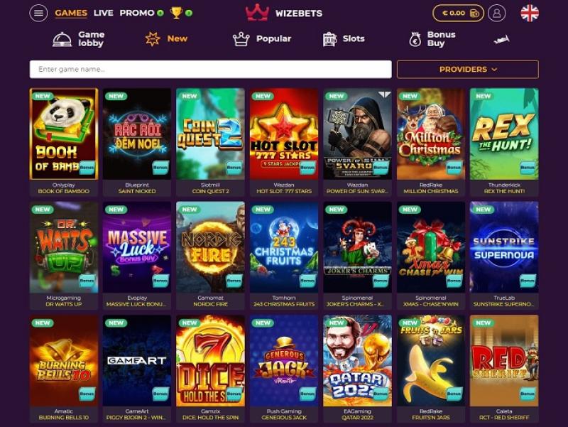 Wizebets interface